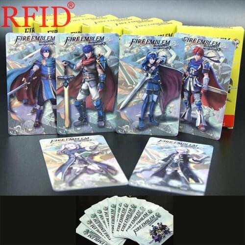 12Pcs High Quality PVC Tag Card Switch Fire Emblem NFC Tags Game Cards Ntag215 Game Equipment With Exquisite Iron Box