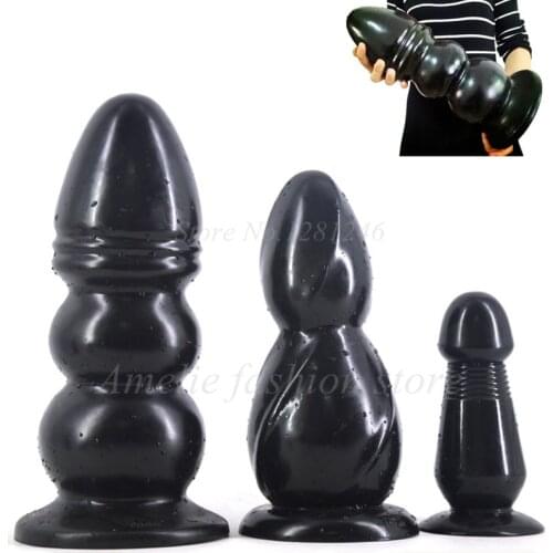 FAAK Big Anal Plug Black Dildos Huge Giant Buttplug Anus Expand Sex Toys Erotic Products Couples Masturbate Fake Penis Sex Shop