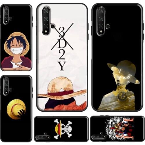 Japanese Manga Luffy Case For Huawei Y7 Y6 2019 Nova 5T Coque For Honor 20 Pro 9X 8X 10i 9 10 Lite 8A Shell