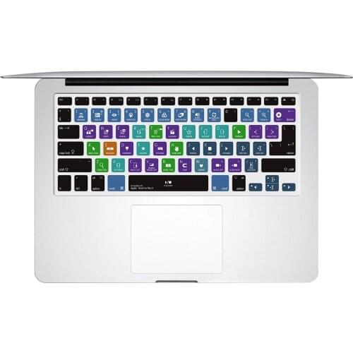 For Macbook Pro Air 13 15 17 Ableton Live InDesign Serato DJ OSX Dreamweaver Shortcut Hot Keys Rubber Keyboard Cover Skin