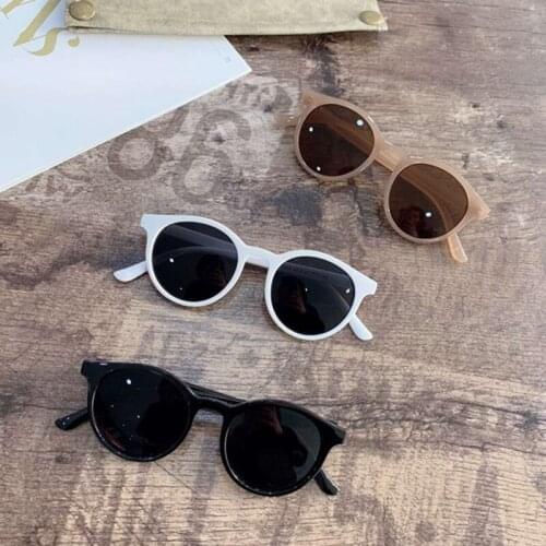 Childrens sunglasses girl baby boy cute summer round frame small sunglasses childrens glasses Korean version fashion kids