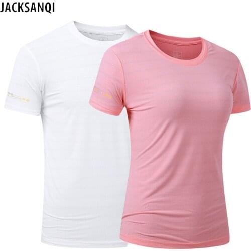 JACKSANQI Men Women Summer Ice Silk Quick Dry Hiking T-Shirt Outdoor Sport Running Breathable Fishing Top Trekkin Clothing RA487