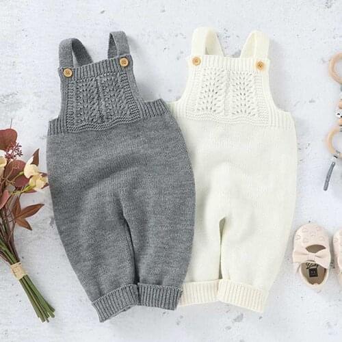 Baby Rompers Knitted Long Sleeve Knit Newborn Boys Girls Jumpsuits Autumn Winter Toddler Children Overalls Clothing