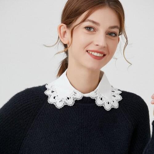 Summer Shirt Fake Collar for Women Shirt Detachable Collars Blouse Lapel Collar Solid Color Removable Clothes Accessories