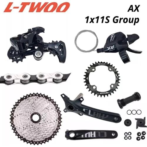 Ltwoo AX 1x11 Speed derailleur 11S right shift lever RD KMC Chain sunshine cassette 46T 50T 52T PROWHEEL 104BCD crank 170 M5100