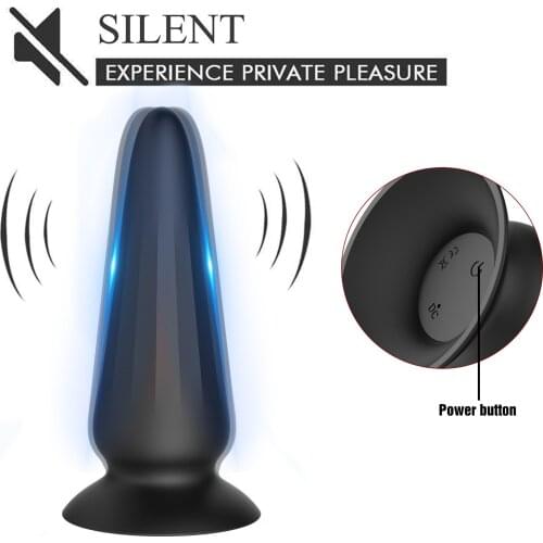 Taoboo 10 Speeds USB Charging Vibrating Male Sex Toy Heating Prostata Massager for Man Wireless Remote Control Cork Anal Plug