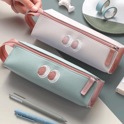 Multipurpose Pencil Bag With Independent Zipper Large Capacity Stationery Organizer For Office Home NK-Shopping