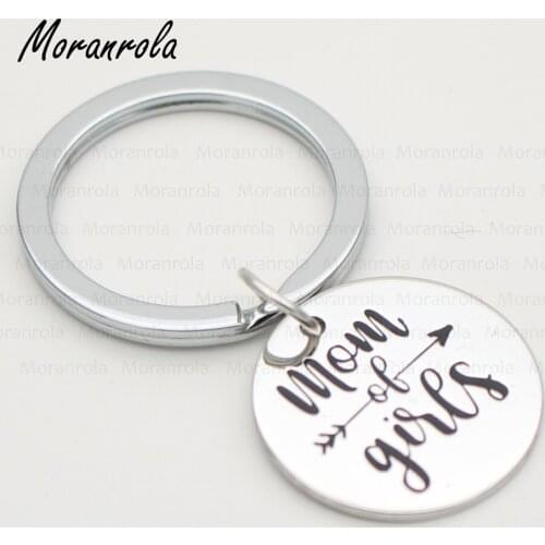 New arried "Mom of Girls" mom necklace &Keychain, Mothers day Jewelry Gift for mom