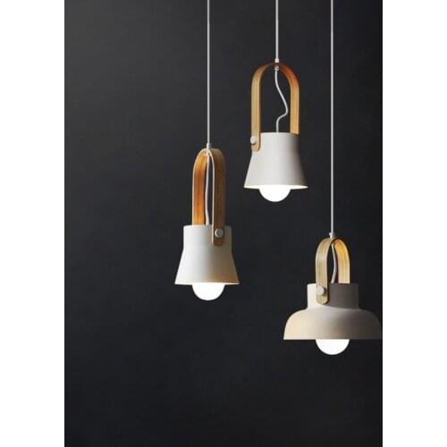 Nordic Macaron Hanging Lamp Dinning Room Bedside Lamp Modern Simple LED Pendant Lights Bar Restaurant Iron Art Deco Pendant Lamp
