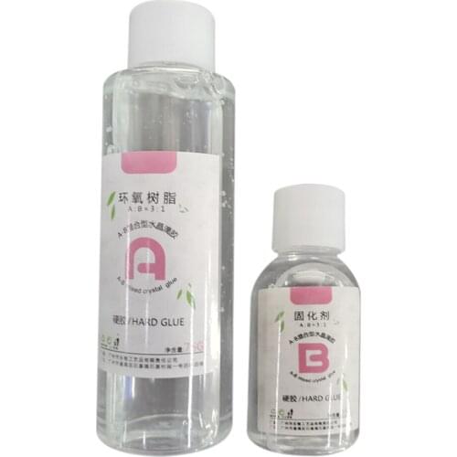 Transparent Crystal Clear Epoxy Resin Glue Kit A B Glue Set for DIY Jewelry Crafts Resists Yellowing SCIE999 SCIE999