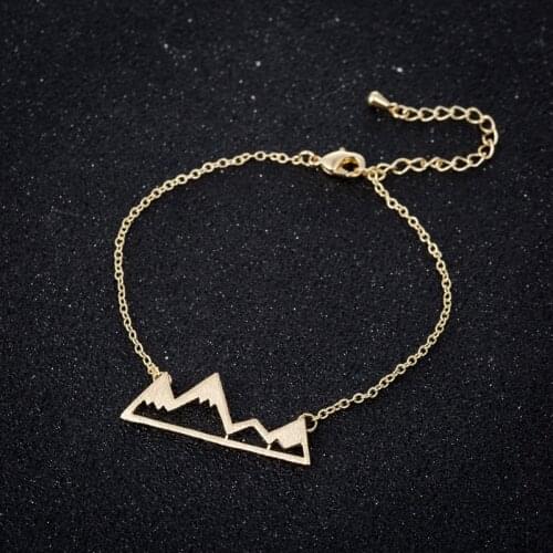 SMJEL Fashion Snow Mountain Bracelets & Bangles Unique Nature Inspired Bracelet Chain Gift For Mom Accessories Jewelry kolye