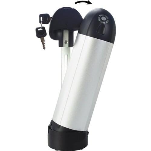 Side release bottle battery pack 36V 7Ah 8Ah 9Ah 10.4Ah 11.6Ah 12.8Ah 14Ah 15Ah 16Ah 17.5Ah with charger and built-in BMS