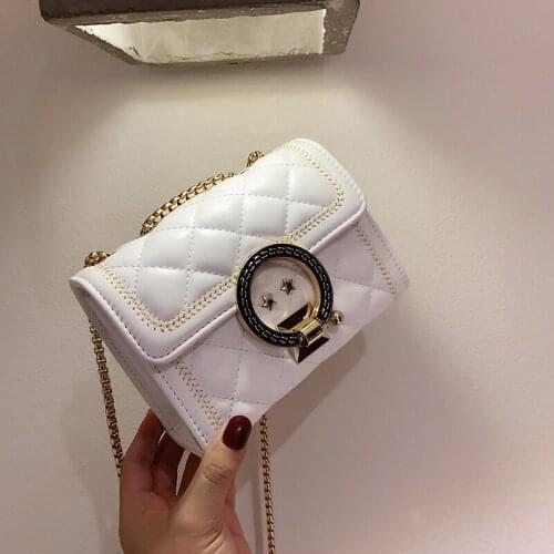 Fashion stars ladies shoulder bag womens Messenger bag shopper discount female handbag badge lock girl bags for women 2019 new