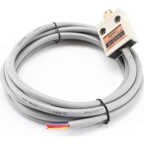 TZ-3102 XTZ-3102 IP67 4Wire Roller Lever Plunger Limit Switch SPDT NO+NC Copper wire 3 Meter