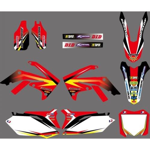 0603 GRAPHICS BACKGROUNDS DECAL STICKERS Kits for Honda CRF250R CRF250 2010-2013 CRF450R CRF450 2009 -2012 CRF 250 250R 450 450R