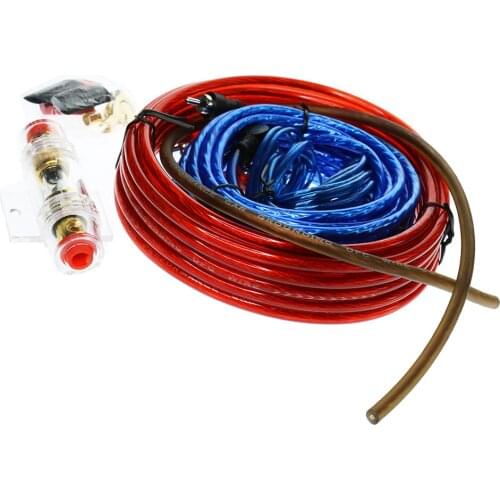 1 Set Auto Accessory Car Stereo Audio Amplifier Wiring Wire Kit W/ 60A Fuse Holder 2019 New