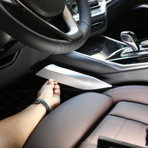 2pcs ABS Chrome Car Center Console Side Decoration Trim for BMW 3 Series G20 G28 325li 2019 2020 Year Accessories