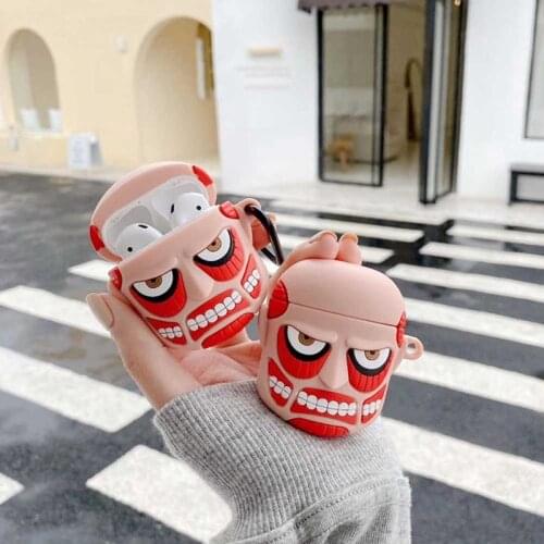 Anime Anti-drop Wireless Earphone Case For Apple AirPods 1/2 Silicone Charging Headphones Case for Airpods Protective Cover