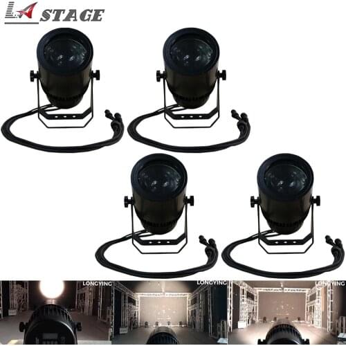 Free Shipping 4pcs/lot Dj Nightclub Waterproof IP65 200W Warm/Cold White Zoom Led Par Light Stage Lighting LED Par Dj DMX Cans