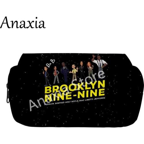 Brooklyn nine-nine merch 3D Merch School large clutch bag, suitable for girls, boys, teenagers, cute double Kawaii bag