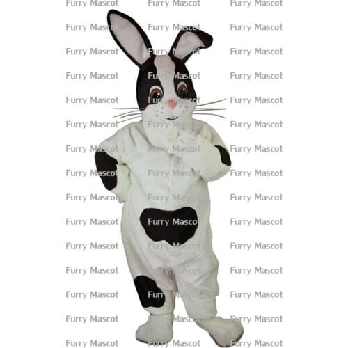 Black & White Rabbit Christmas Cosplay Unisex g5 Cute Newly Mascot Costume Suit Cosplay Party Game Dress Outfit Adult Gift A