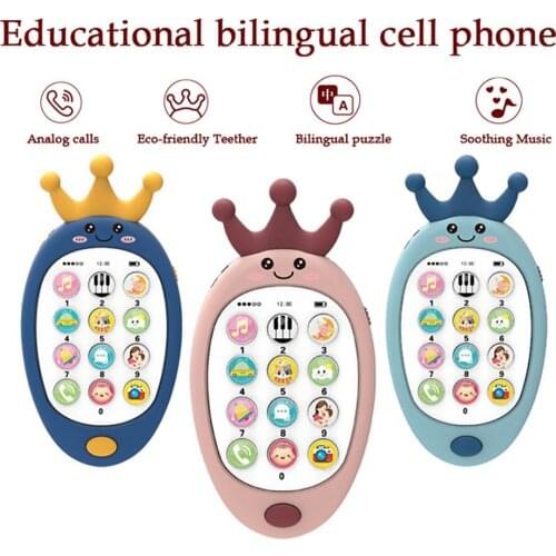 Baby Phone Toy Mobile Telephone Early Educational Learning Machine Kids Gifts Telephone Music Sound Machine Electronic Baby Toy