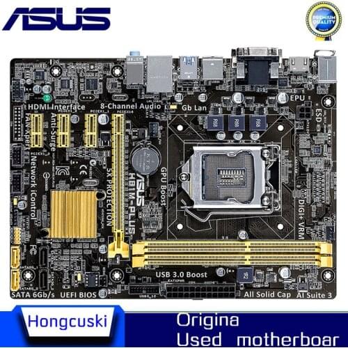 For ASUS H81M-PLUS original motherboard Socket LGA 1150 DDR3 H81 SATA3 USB3.0 Desktop Motherboard