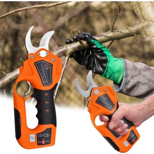 Electric Pruner Professional Cordless Pruning Shears 3.5cm Cutting Diameter Garden Household Electric Shears With 6 Batteries