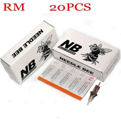 Hot Sale Tattoo Needle Cartridges 5RM/7RM/9RM/11RM/13RM/15RM 0.35mm Disposable Semi-Permanent Eyebrow Makeup Needles