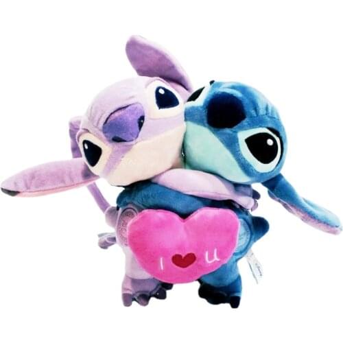 Disney Stitch lilo angel dolls plush toy stitch Angel Couple love Stuffed Plush Soft Doll Childrens toys Christmas gift gift
