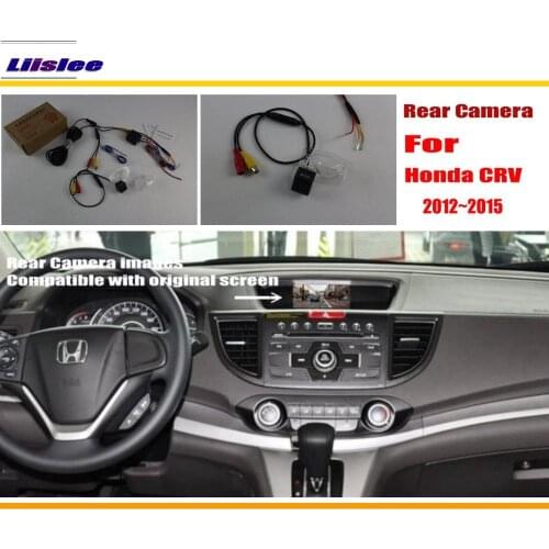 Auto Rear View Back Up Reverse Camera For Honda CRV CR-V 2012 2013 2014 2015 Car Parking CAM Original Screen Compatible