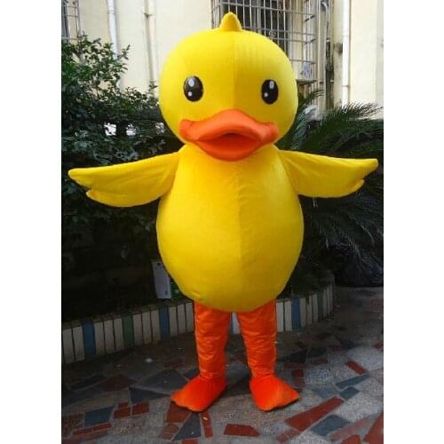 The Yellow Duck Mascot Costume Adult Character Sales Duck Mascot Costumes for Halloween party costumes
