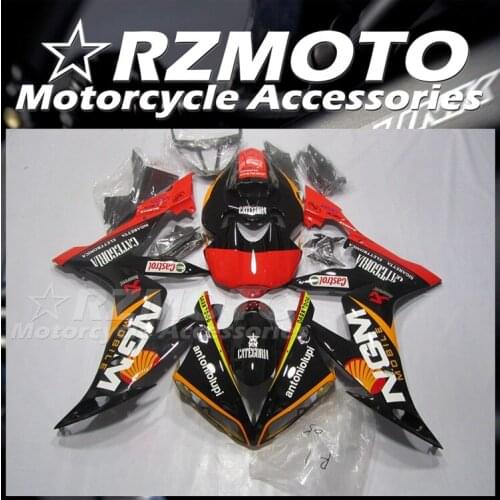 Injection Molding New ABS Whole bike Fairings Kit Fit for YZF-R1 R1 2004 2005 2006 04 05 06 Bodywork set red black FR