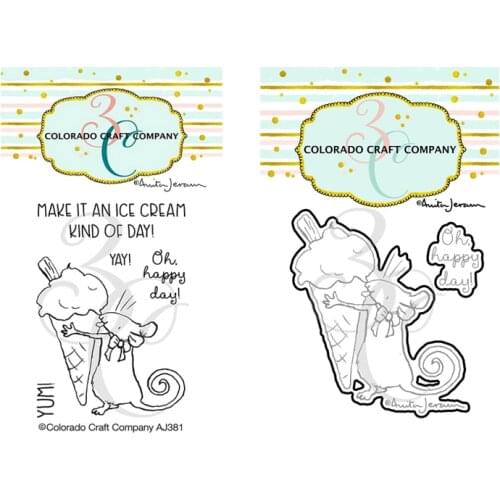 Panalisacraft cute ice cream Metal Cutting Dies And Stamps cut die scrapbooking Album Paper Card Craft Embossing