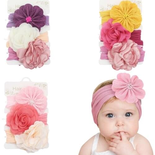 Newborn Outfits Baby Skirt Cute Bow Headdress And Lace Rompers Flower Headband Sets For Infants Girl
