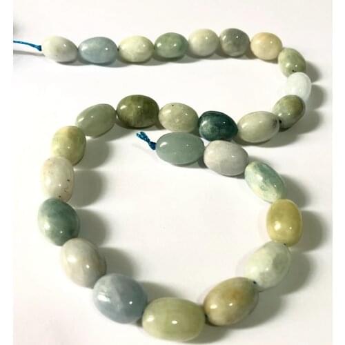 Wholesale 1of 15.5" Full Strand Natural Multi Aquamarines Polished Nugget Gem Stone Loose Beads for jewelry diy10-14mm