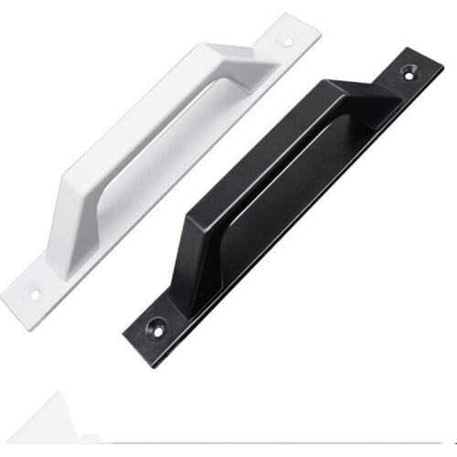 Aluminum Alloy Sliding Door Handle Modern Kitchen Cabinet Bedroom Drawer Door Window American Pulls Black White Long Handles
