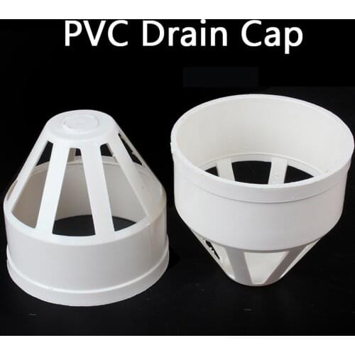 Aquarium water Tank Drain Connection PVC drain pipe Pervious Cap PVC Drain pipe Ventilation Cover Downpipe Through The Wate 1Pcs