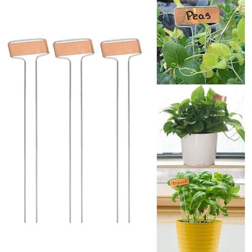 High Copper Plate Metal Plant Labels Reusable Gardening Potted Waterproof Plant Signs Garden Stake Tags Outdoor Planting Markers