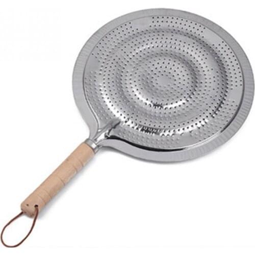 21CM Wood Handle Heat Diffuser Cooker Pan Gas Electric Slow Cook Ring Household Supply Insulation Pad Coffee Pad for Kitchen