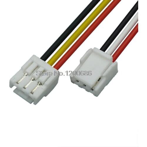 50CM 28 AWG 10 SETS 2P/3P/4P/5P/6 Pin JST GH Series 1.25 Female Double Connector with Wire GH1.25 1.25MM