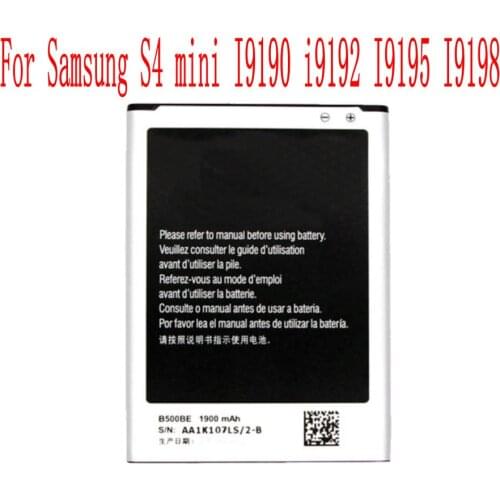 High Quality 1900mAh B500BE Battery For Samsung S4 mini I9190 i9192 I9195 I9198 Cell Phone