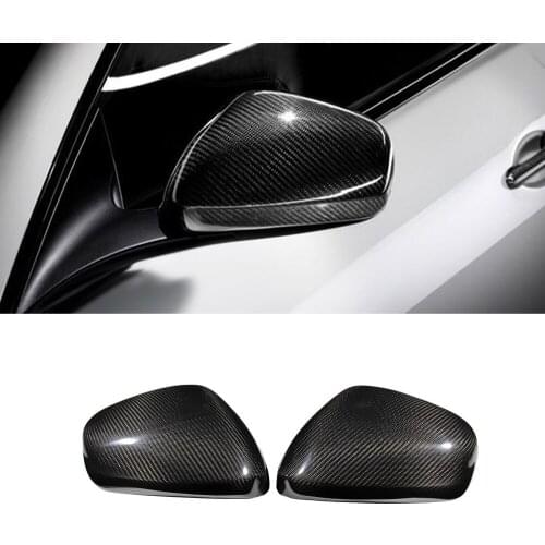 Car Accessory Carbon Fiber Side Rearview Mirror Frame Cover Sticker Shell Protector for Maserati Quattroporte M139 2008-2012