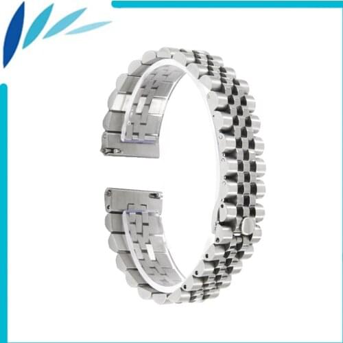 Stainless Steel Watch Band 18mm 20mm 22mm for Armani Quick Release Strap Wrist Men Women Wrist Loop Belt Bracelet Silver + Tool