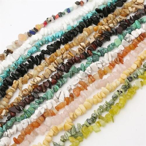 Natural Stone Irregular Shape Freeform Chip Bead Tiger Eye Stone Agates Lapis lazuli For DIY Bracelet Necklace Jewelry Making