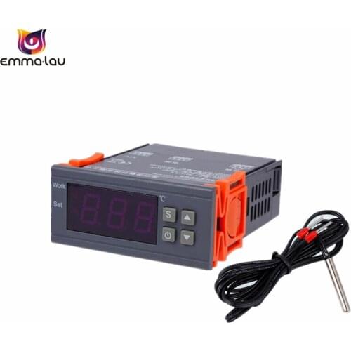 -50~110C LED Digital Thermostat Temperature Controller AC 90V-250V 110V 220V Universal Smart Temperature Control Switch +Sensor