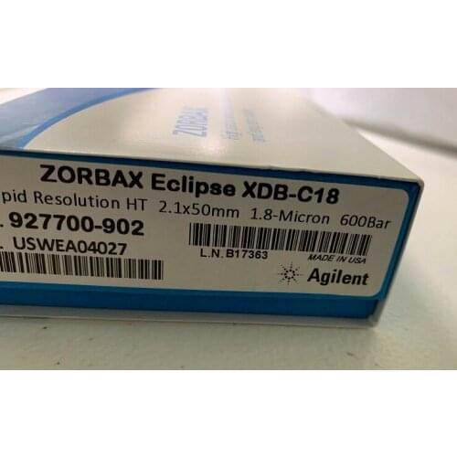 For Agilent XDB-C18 LC Column 2.1x50mm, 1.8u, Catalog No. 927700-902