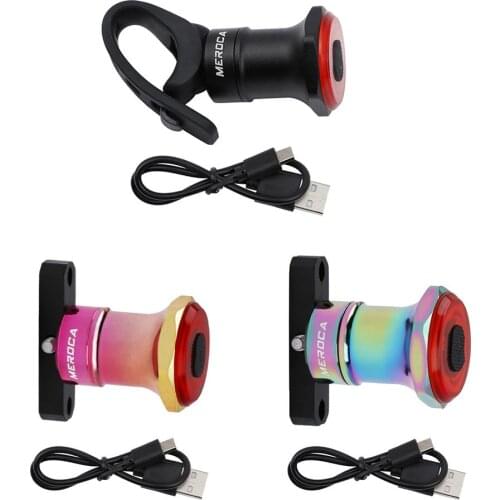 Smart Bike Tail Light Bicycle Smart Brake Sensing Light Waterproof LED Charging Cycling Taillight Bike Rear Light Accessories