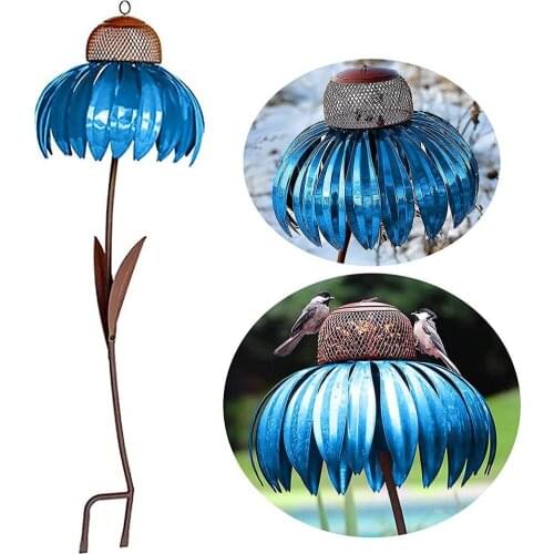 Coneflower Bird Feeder Outdoor Hummingbird Feeder Yard Garden Decoration Bird Feeders for Wild Birds