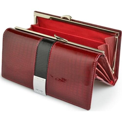 HH Womens Wallets Patent Alligator Bags Genuine Leather Female Luxury Design Clutch Long Multifunctional Card Holder Coin Purses